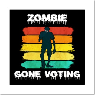 Vintage Zombie Voter Posters and Art